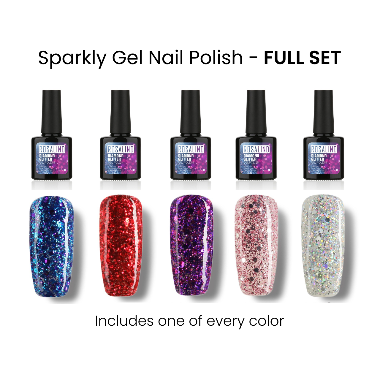 Sparkly Gel Nail Polish - UP TO 50% OFF LAST DAY PROMOTION!